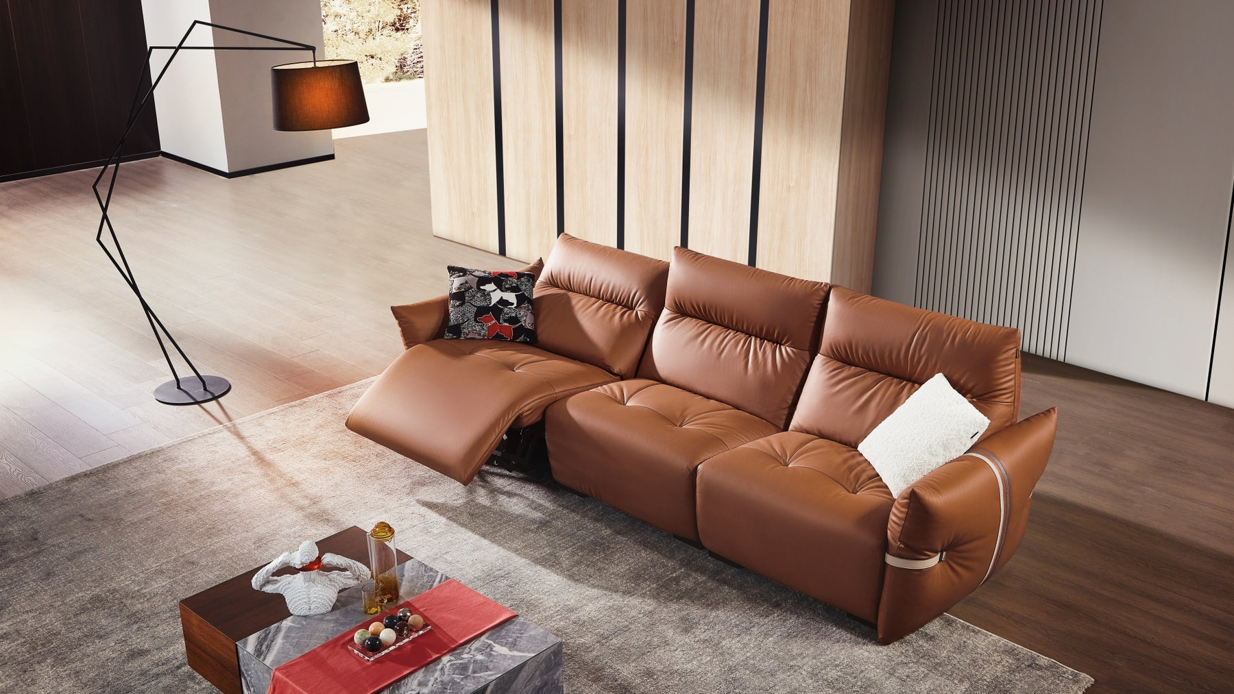 Full Technology Cloth Living Room Functional Sofa