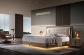 Technology cloth Modern Bedroom Furniture Set Fabric Suspended Soft Bed
